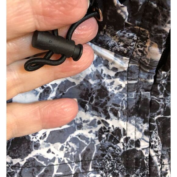 FITWEAR - 🎉HP🎉NWT -L Sz L (10) The Lush Windbreaker/Full Zip/Black/White Marbled - Picture 12 of 16